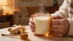 Zázvor s mlékem proti nachlazení: nápoj, který opravdu pomáhá zahřát hrdlo